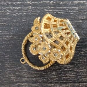 Vintage Designer Xanadu Basket Watch Necklace